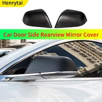 2021 new model3 mirror cover real carbon fiber accessories for tesla model 3 car door side rearview mirror cap scratch resistant