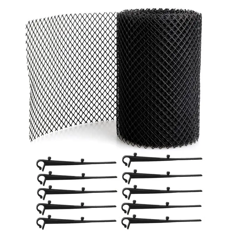 

New Gutter Guard Stops Leaves Drain With 10 Fixed Hook Multifunctional Protective Net Cover For Drainage Floor Cleaning Tool