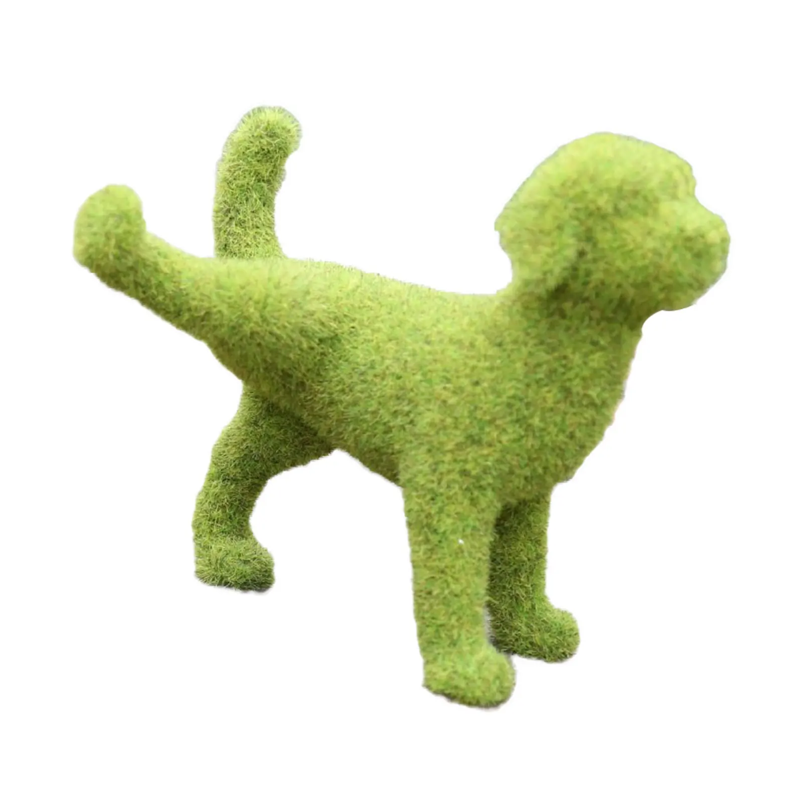 

For Patio Garden Pet Dog Ornament Lifelike Display Statues Peeing Outdoor Decoration Resin Vivid Flocking Long Lasting Colorfast