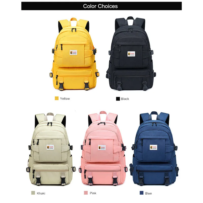 Fashion Yellow Backpack Children School Bags For Girls Waterproof Oxford Large School Backpack For Teenagers Boys Schoolbag sac