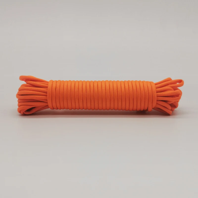 30 метров диаметр 4 мм 9 нитей сердечник Паракорд многожильный открытый светящийся