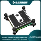 Barrow водяной блок для процессора Intel LGA 1700 1150 1151 1155 1156 5 в 3Pin MB AURA, акриловый + медный кулер для процессора, 