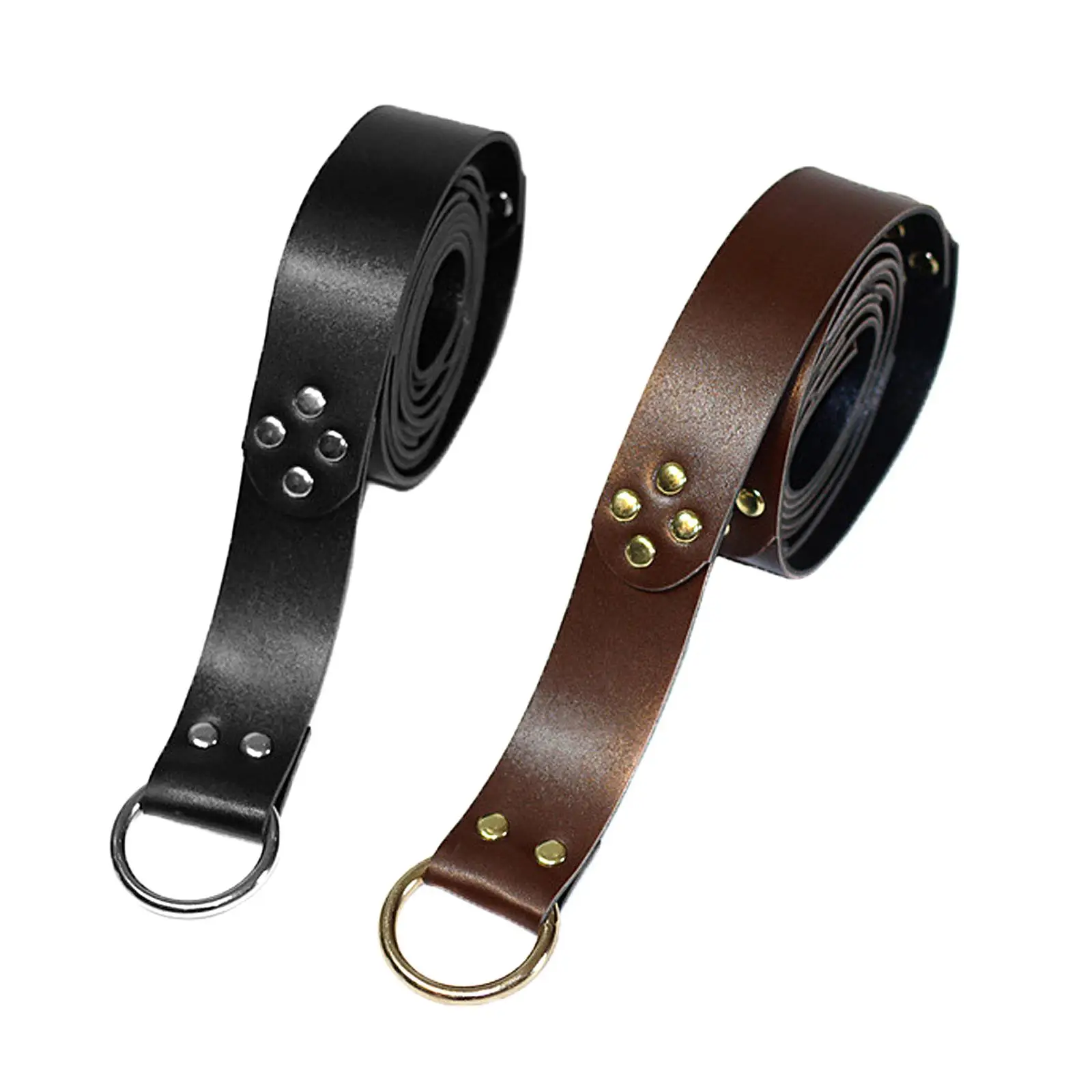 

Medieval Embossed Vegvisir PU Leather Belt Retro Renaissance Knight Belt for Men Women