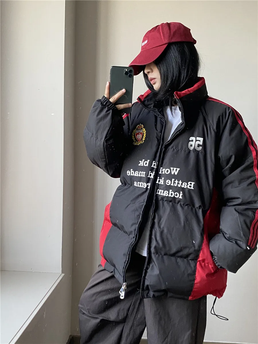 Rcmnss Американская винтажная национальная модная пара Куртка на хлопковой