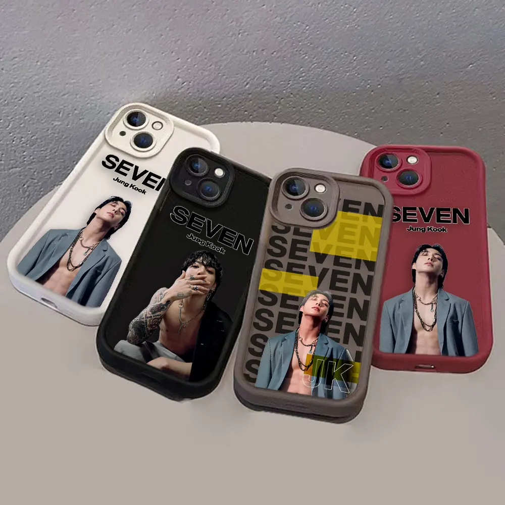 Чехол для телефона Singer J-Jungkook J-Jeon Seven Gold Cover Xiaomi Redmi Note 13 12 12s 11 11s 10 9 9s 8 A3 A2 A1 Funda Shell