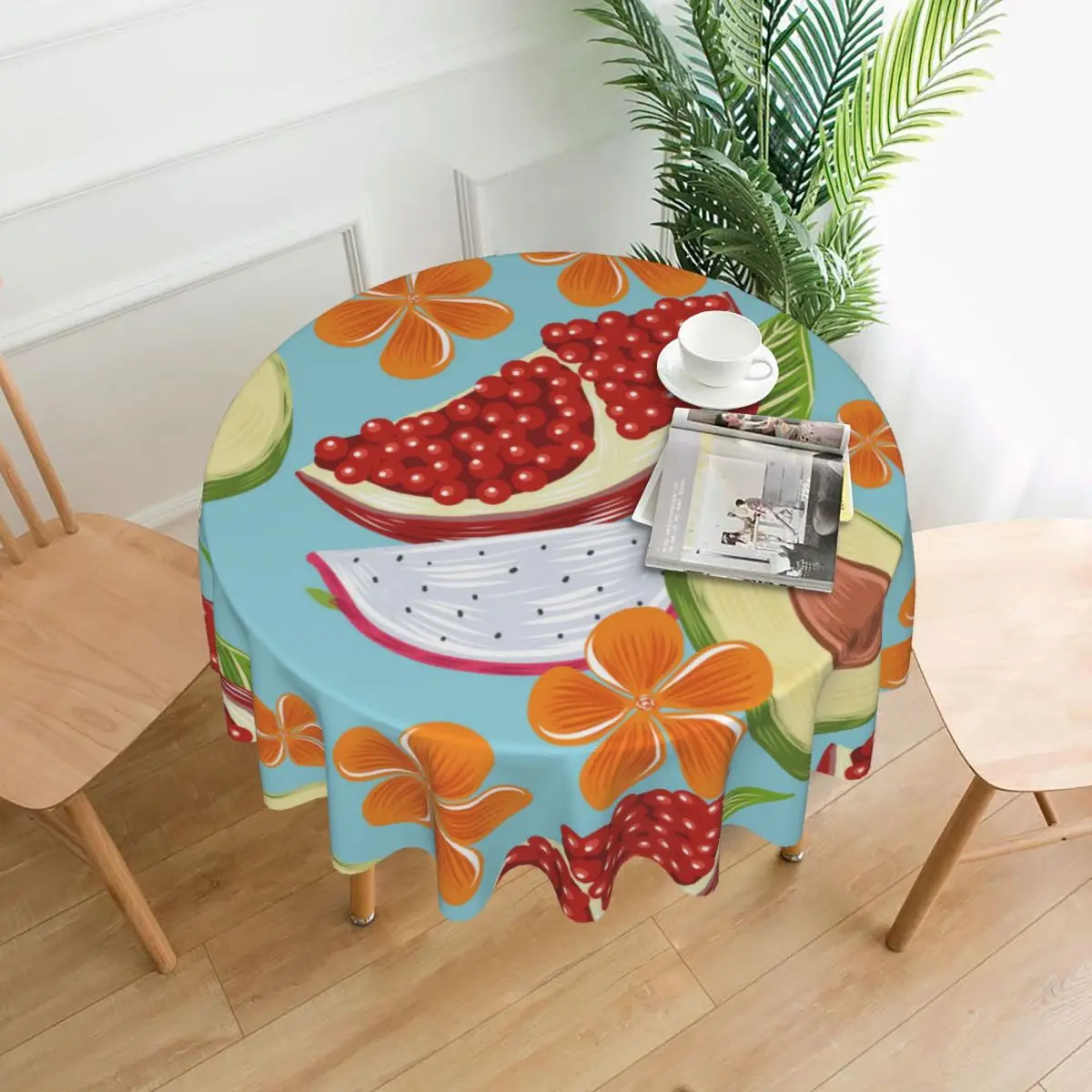 

Tablecloth Polyester Round Table Cloth Nordic Table Cover for Home Party Decoration
