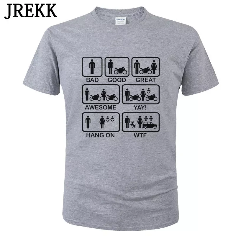 

NEW IN Fashion Summer Funny Motorbike T Shirt Men Women Cotton Short Sleeves Print T-Shirt Unisex Tops Cool Tees C11