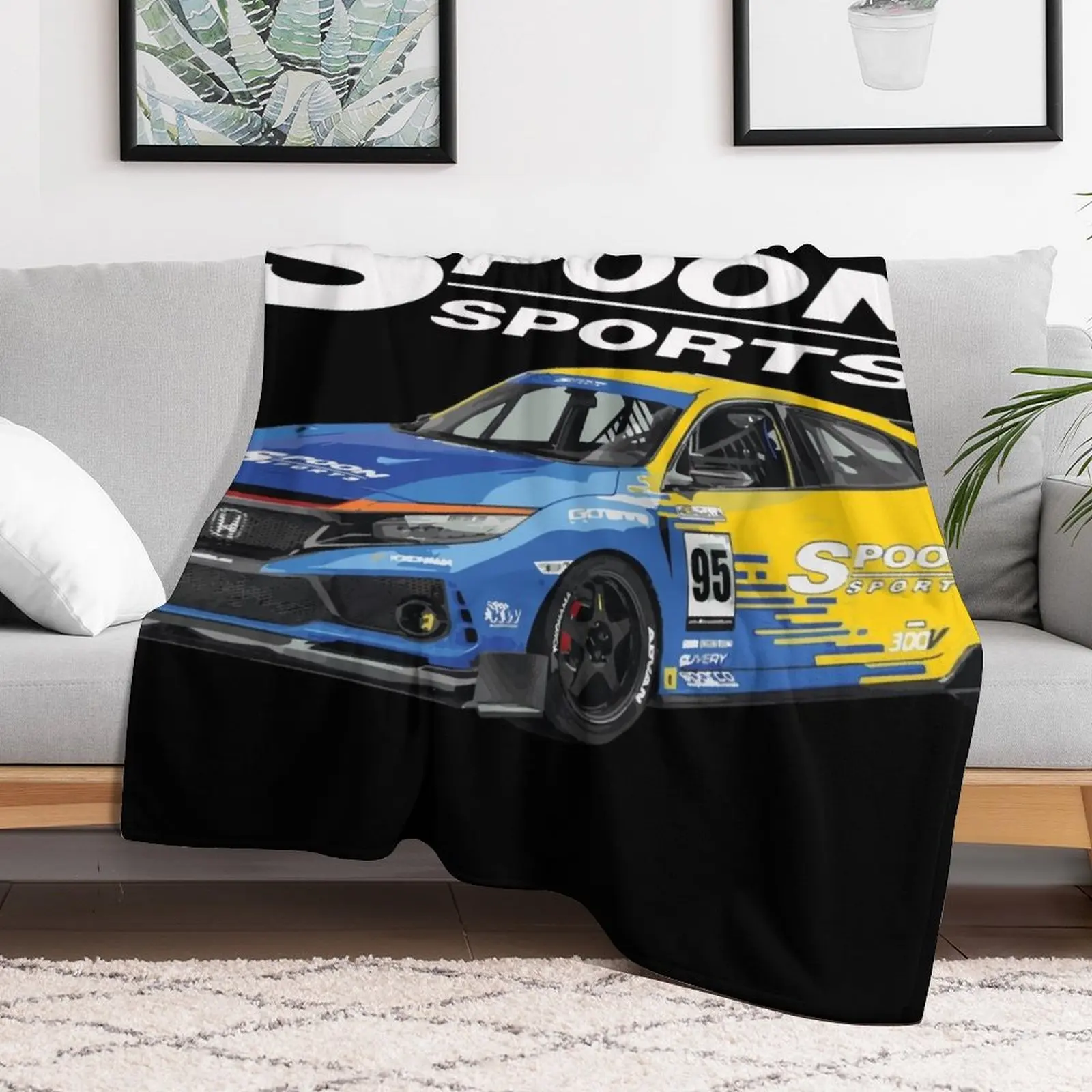 Одеяло JDM Spoon CTR для гоночного автомобиля большое одеяло персонализированные