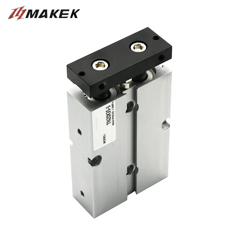 

Double Rod TN Type Pneumatic Cylinde Air 20mm Bore 10mm 16mm 20mm 25mm 32 Small Aluminum Alloy Stroke 30 35 40 45 50 60 70 75mm