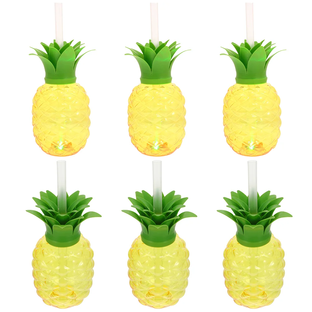 

Cup Cups Party Pineapple Water Iced Beverage Bottle Fruit Drinking Drinks Straws Tealuminousdrink Sippy Soda Cocktail Hawaiian