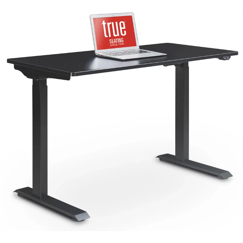 

True Seating Ergo Height Adjustable Electric Standing Desk, Black