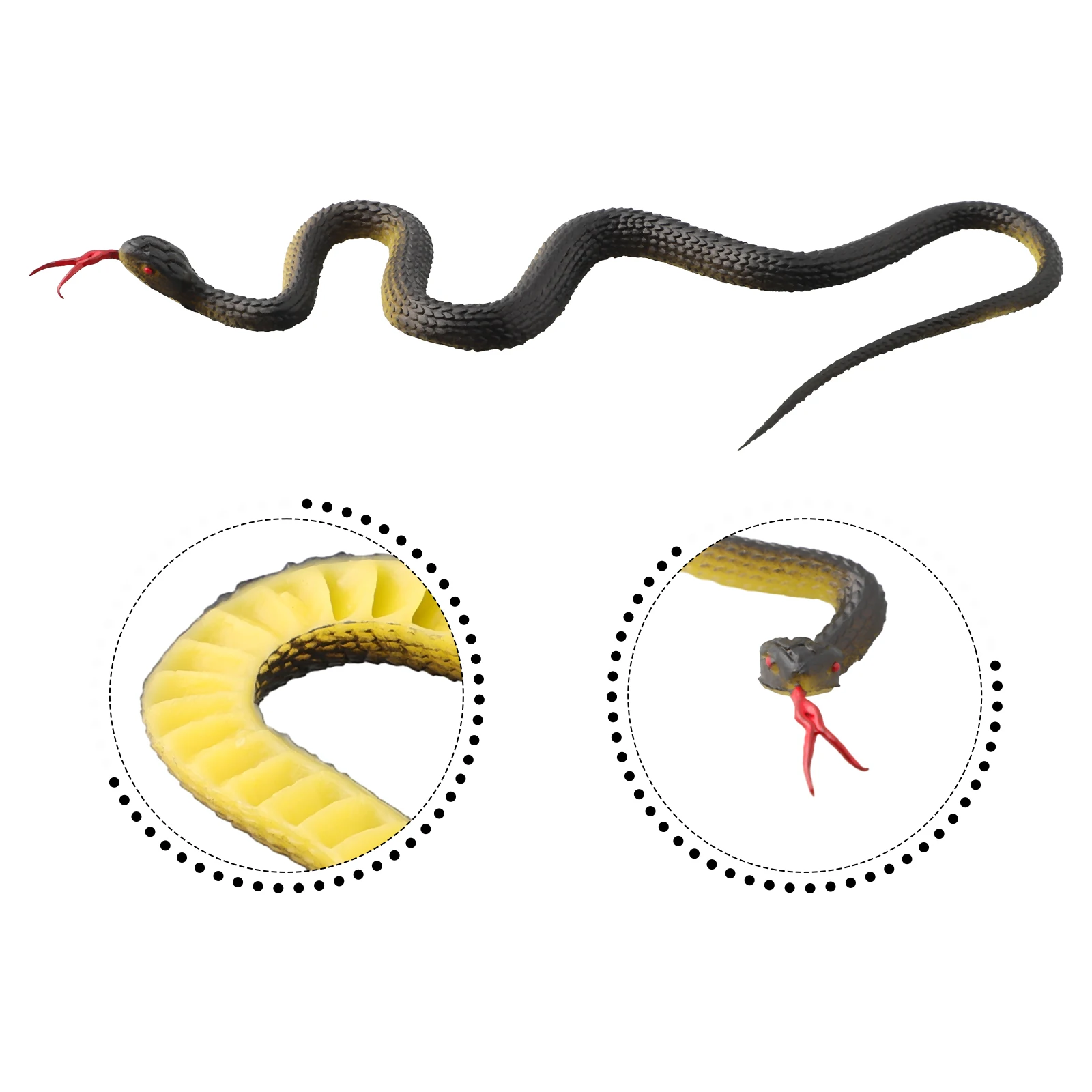 Имитация змеи Плавающие Игрушки Реалистичная поддельная змея мягкая резиновая