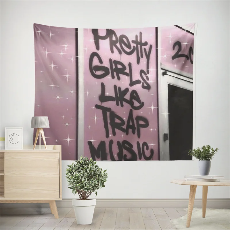 

Aertemisi симпатичные девушки, как ловушка, музыкальный гобелен, настенный художественный декор для спальни, гостиной, колледжа, спальни, Фотофон