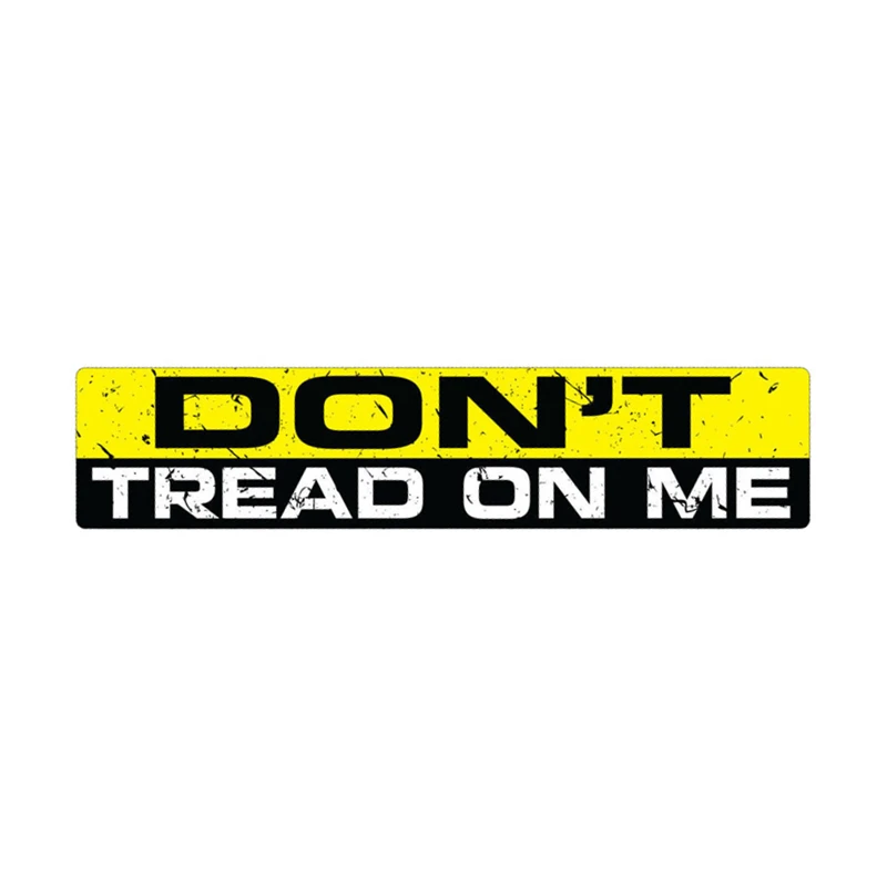 

DON'T TREAD ON ME Personalized Car Sticker PVC Body Windshield Accessory Laptop Bike Decoration High Quality Fashion Auto Decal