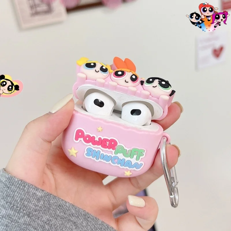Наушники Kawaii для девочек Apple Bluetooth Airpods 3 2 1 Pro Pro2 беспроводные наушники защитный