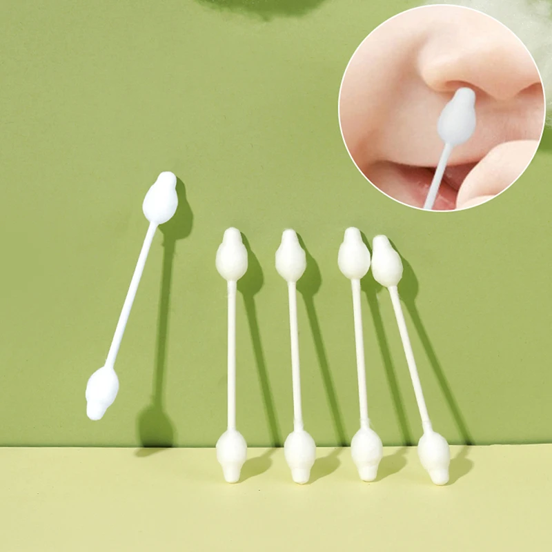 

50Pcs/Box Safety Baby Cotton Swab Gourd Shape Clean Baby Ears Sticks Health Medical Buds Tip Swabs Cotonete