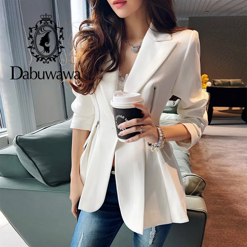 

Dabuwawa Skinny Cool Long Sleeve Shirt Women High Street Lapel Pocket Ladies Blouse Button Vintage Jacket Coats DF1AJK003