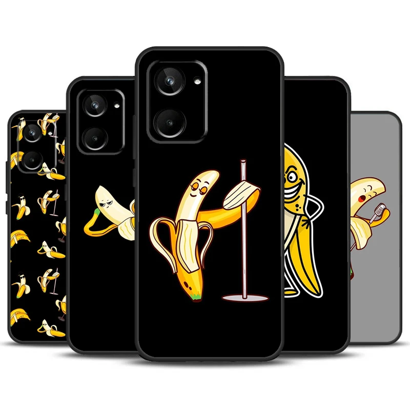 Забавные мультяшные бананы Memes для Realme 10 11 12 Pro Plus GT Neo5 C11 C30 C31 C33 C35 C25s C21Y C51 C55 C53 GT5