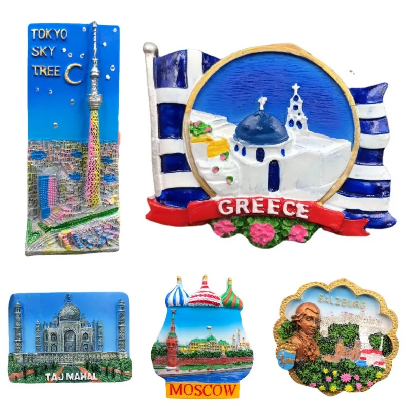 

Holland Greece Travelling Souvenirs United States Canada Fridge Magnets Turkey Denmark Russia Fridge Stickers Wedding Gifts