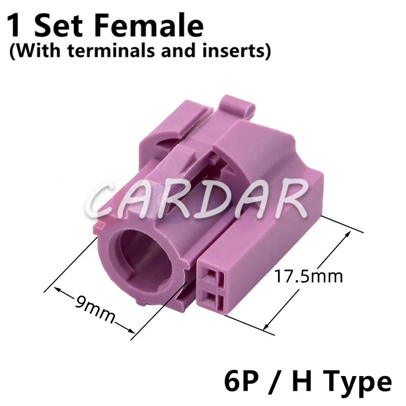 

1 комплект авто LVDS 6-контактные разъемы HDS автомобильная аудиоразъем универсальный автомобильный адаптер Fakra EVO кабельный разъем переменного тока в сборе