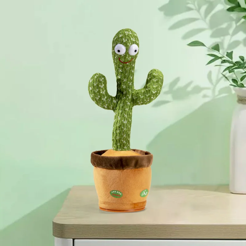 

Lovely Talking Toy Dancing Cactus Doll Speak Talk Sound Record Repeat Toy Kawaii Cactus Toys Children Kids Education Toy Gift