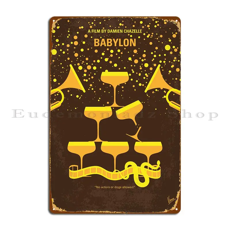 

Металлический плакат No1353 «Мой Вавилон», персонализированный Настенный декор, Классический кинотеатр, жестяной плакат