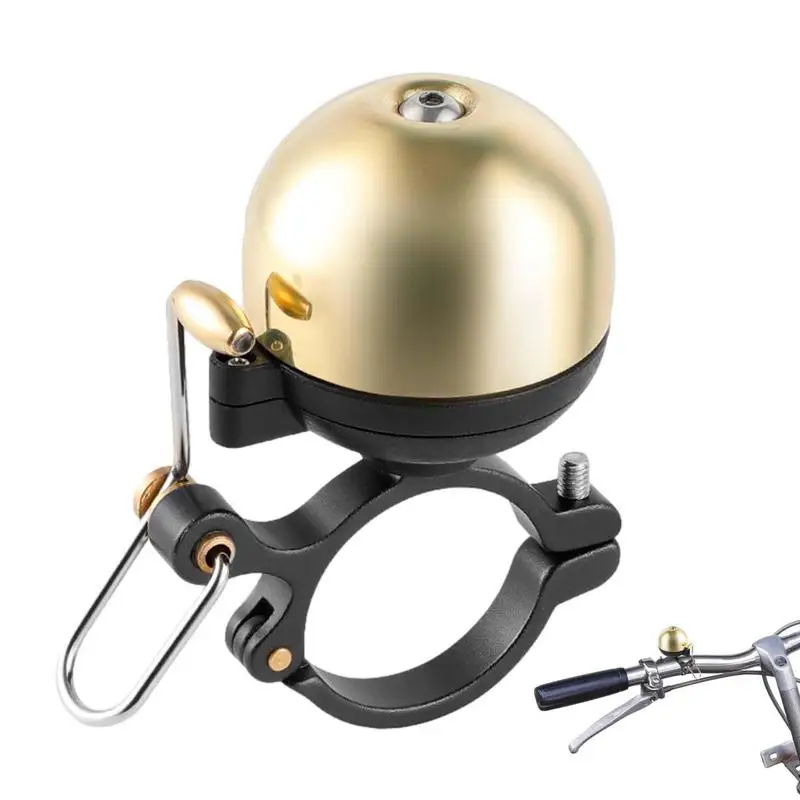 

Bike Bells For Adults Invisibly Mountable Positioner cycling Bike Bell Anti-rust Copper Bike Bell Loud Crisp Clear Sound