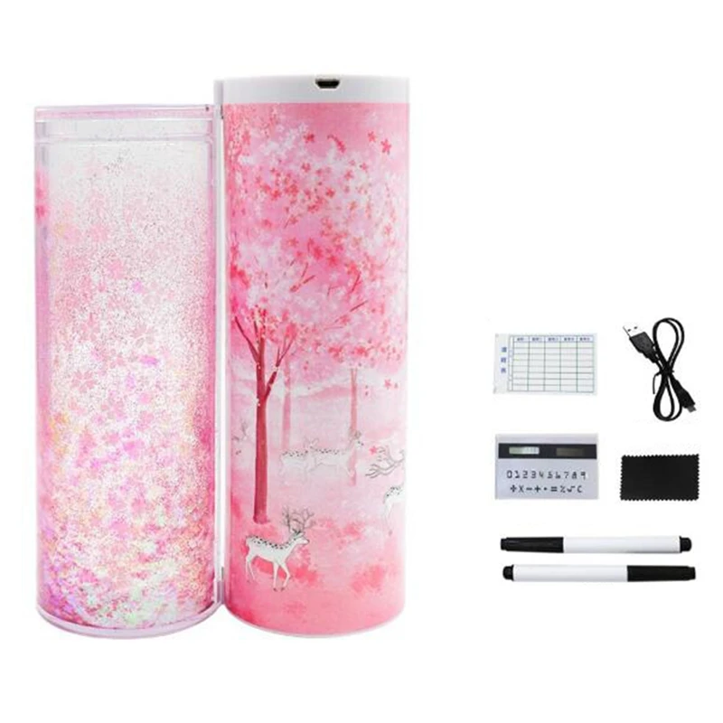 

NBX Coded Lock Password Pencil Case Pen Holder Large Capacity Stationery Box Home Office School Storage Pencil Case-Pink