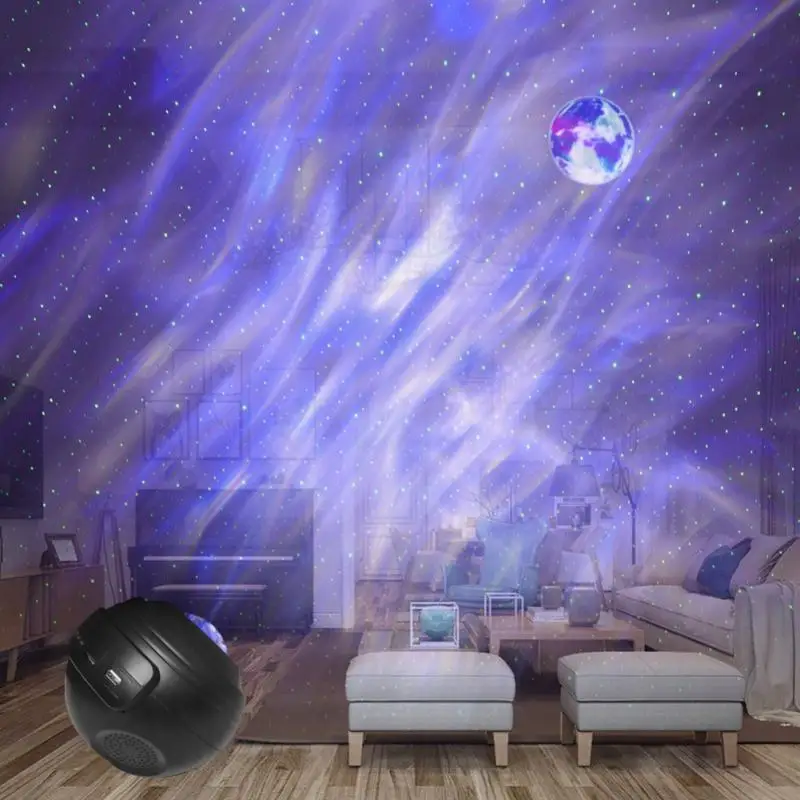 

Planet Sky Night Projection Lamp Northern Lights Star Projector Night Light With Music bluetooth-compatible Speaker For Children