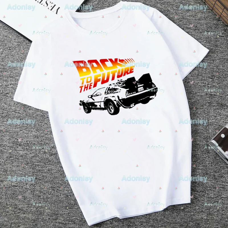 

Back To The Future Women Harajuku T-Shirt Summer Unisex Short Sleeve Casual Tee Tops Tees Clothing Vintage Clothes Woman