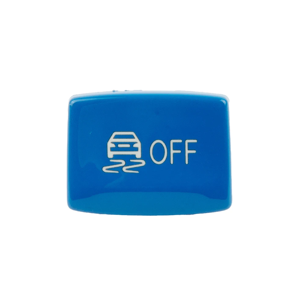 

High Quality Car Accessories Blue ESP OFF Button Cover ABS Plastic Blue Replace Gea Button Cover Car Interior Accessories