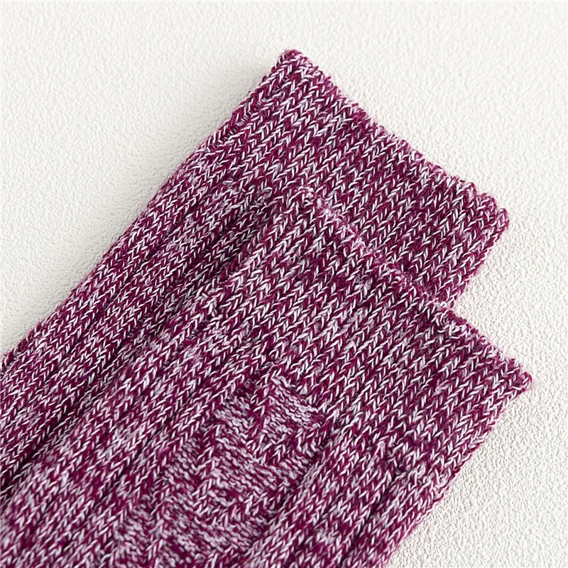 5 Pairs High Quality Winter Women's Rabbit-wool Socks Pure Color Super Thick Warm Cashmere Women Socks