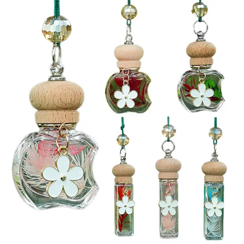 

Car Perfume Pendant Hanging Rear Mirror Aromatherapy Essential Oil Perfume Diffuser Ornament Auto Decoration Accessories