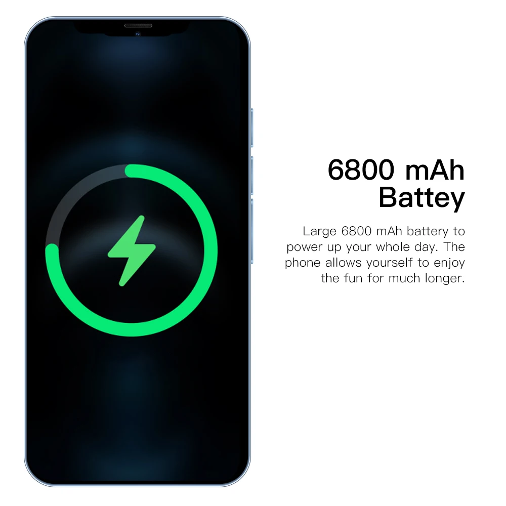 Новинка 2022 смартфон I13 Pro Max 6 7 дюйма HD 16 ГБ + 512 6800 мАч две SIM-карты разблокировка