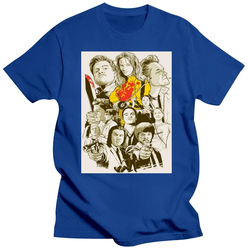 Мужская и женская футболка с изображением Тарантино Все фильмы хлопковая