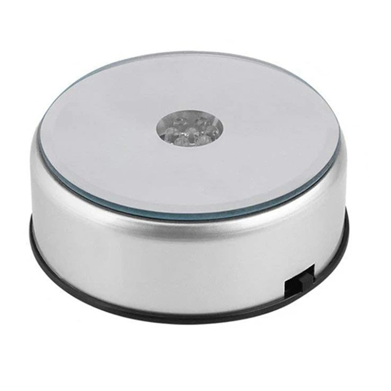 

Подставка для дисплея, Поворотная подставка для кристаллов, 4 дюйма, 7 светодисветодиодный, 7 цветов