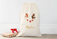 personalised reindeer santa sack extra large kids christmas toy sack babys first christmas cute xmas sack