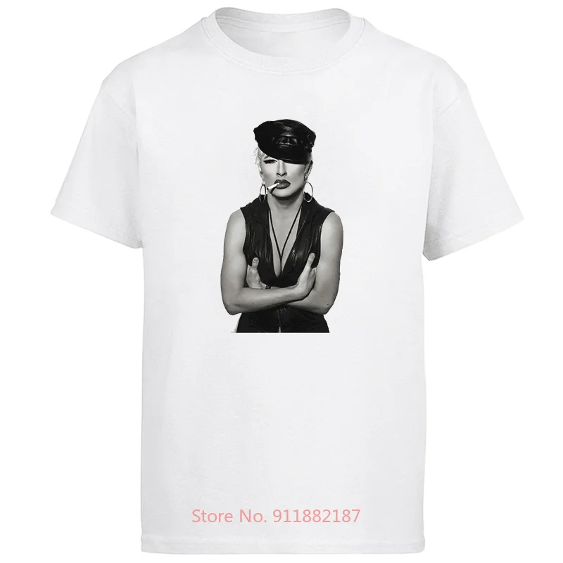 

Madonna Smoking Retro graphic t shirts men white tshirt tee-shirt plus size Summer Men's clothing
