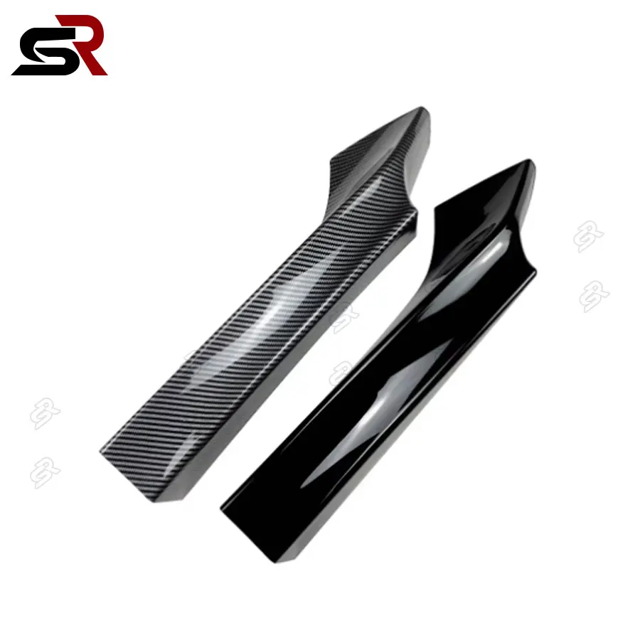 Labio de parachoques delantero aspecto carbono para BMW Serie 2 F22 F23 M Sport negro brillante Exterior MP divisor