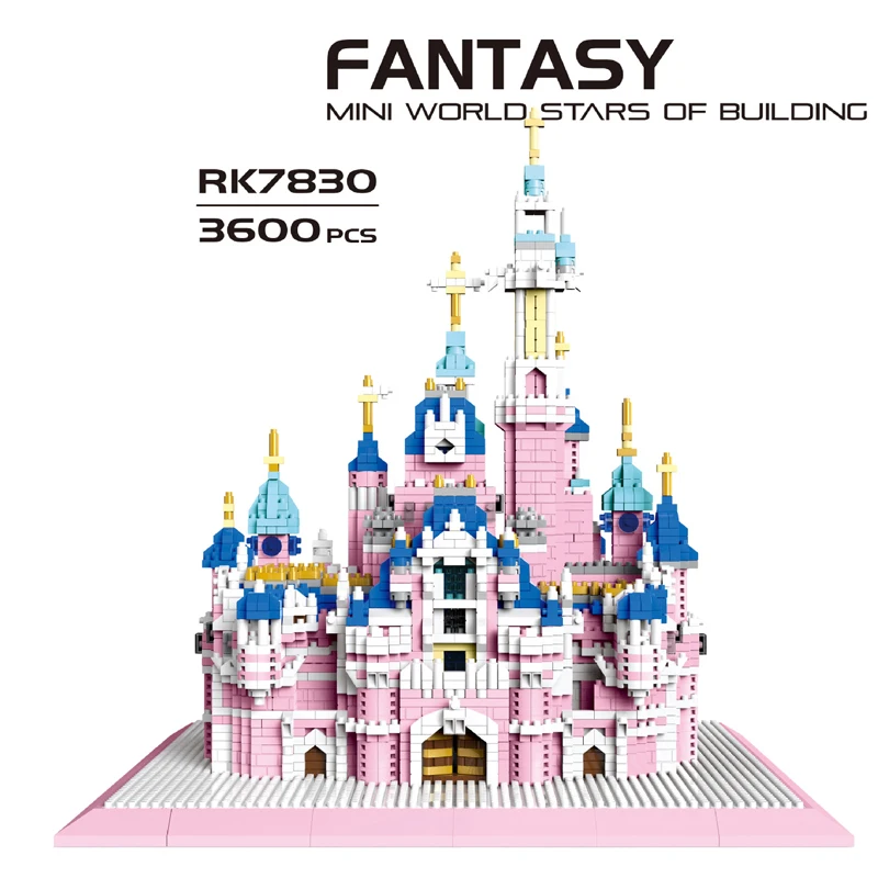 Креативная сказка сборка кирпича микро алмазный блок всемирно известный город