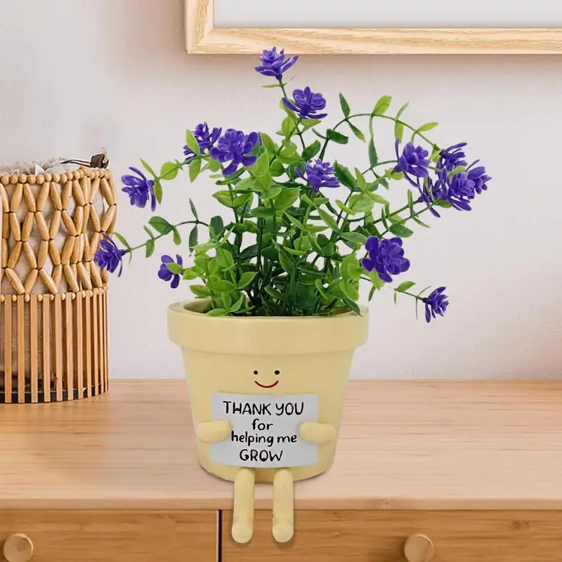 Цветочный горшок с признательностью спасибо за помощь мне вырастить для