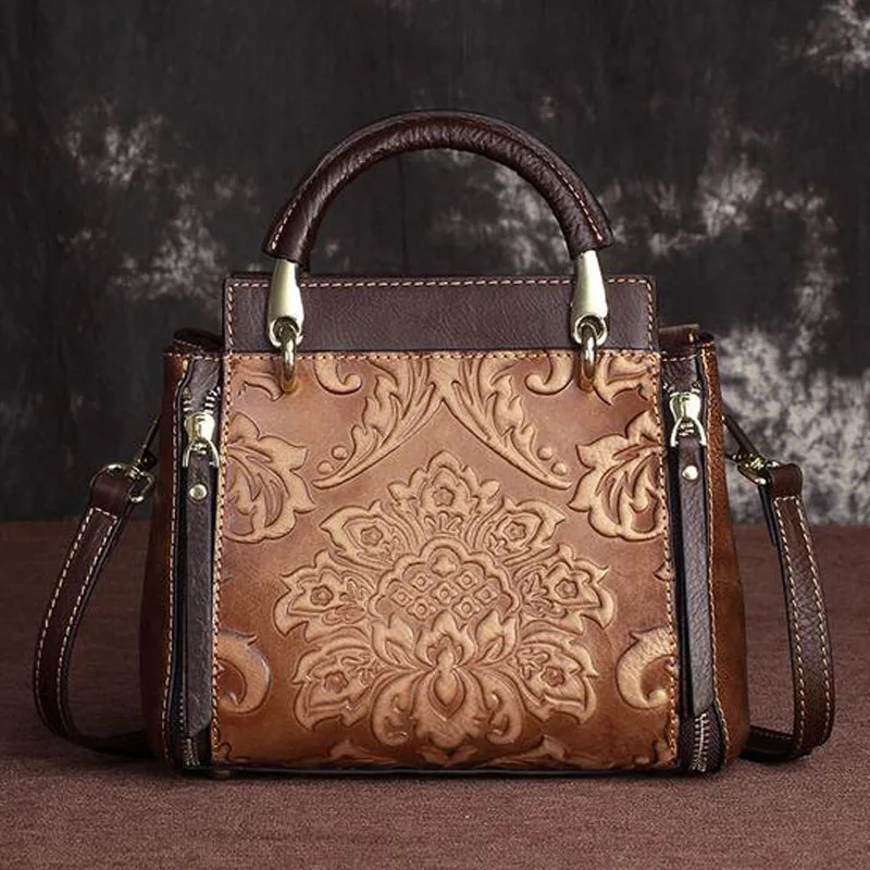 Сумка-мессенджер из натуральной кожи женская сумка-мессенджер в ретро-стиле с