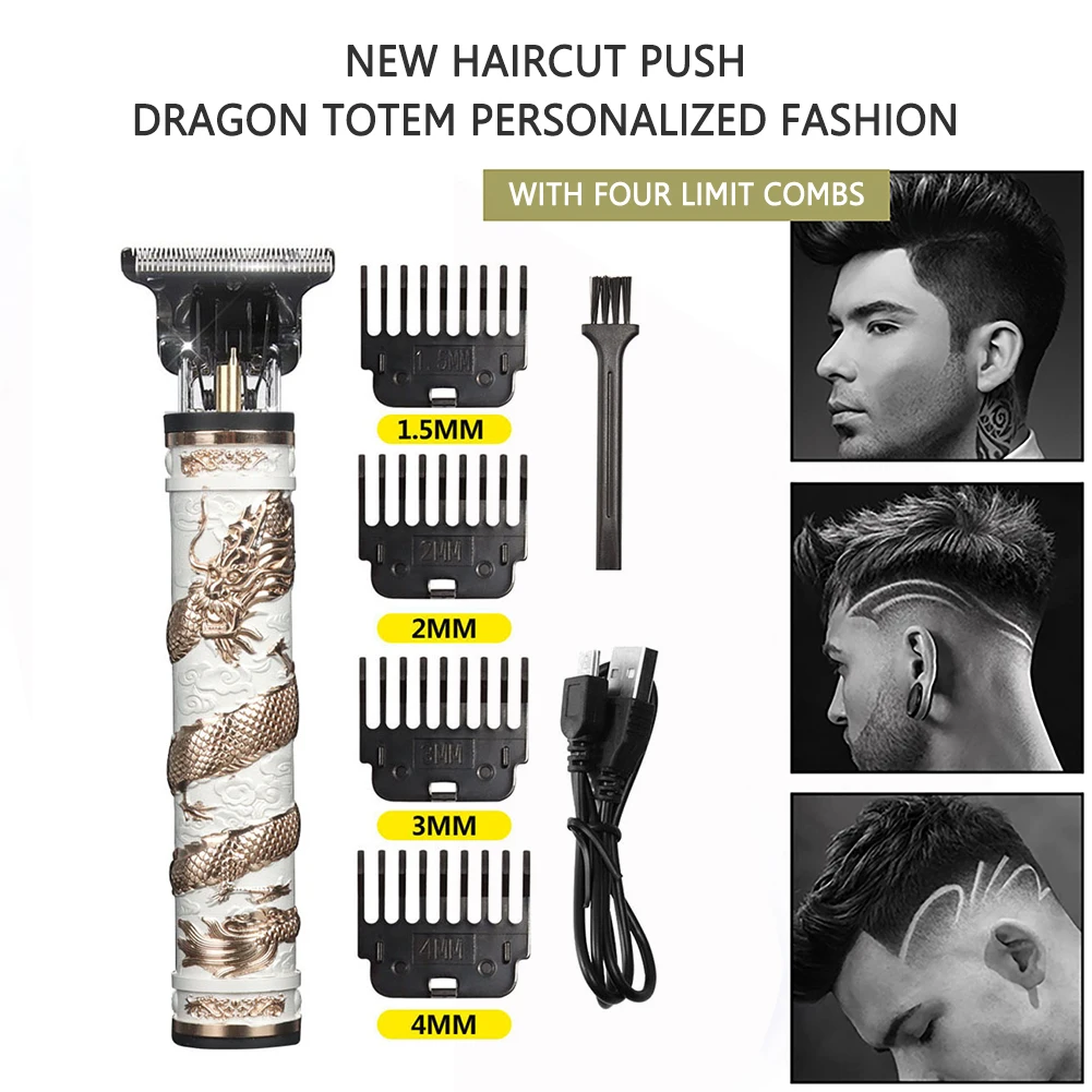 

T9 Electric Cordless Hair Cutting Machine Professional Hair Barber Trimmer USB Charging For Men Clipper Shaver Beard Lighter