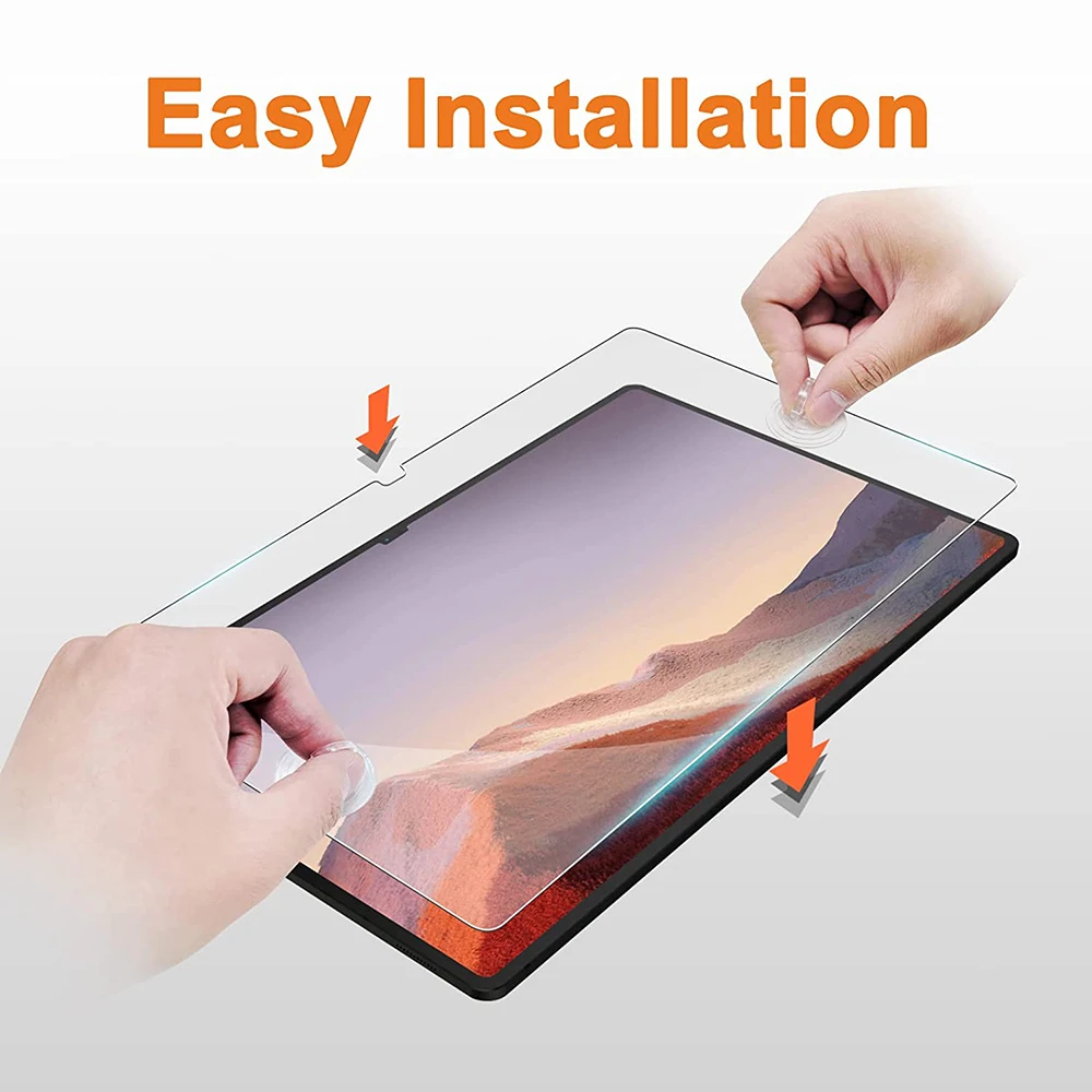 2pcs scratch proof tempered glass screen protector for samsung galaxy tab s8 s8 plus s8 ultra 11 12 4 14 6 inches hd free global shipping