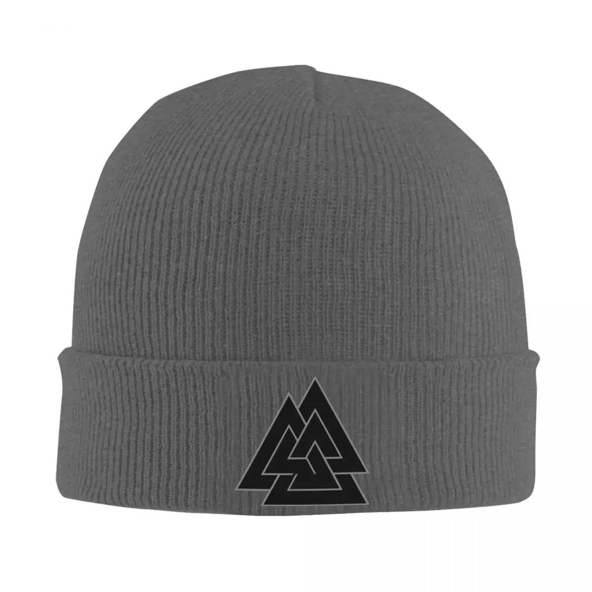 Вязаная шапка символ Valknut Hrungnir в форме сердца облегающие шапки зимние теплая