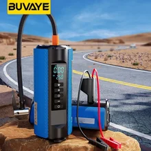 BUVAYE TS01 Portable Tire Inflator TS03 Car Emergency Power Outdoor Multifunctional Jump Starter and Air Pump with EVA Bag