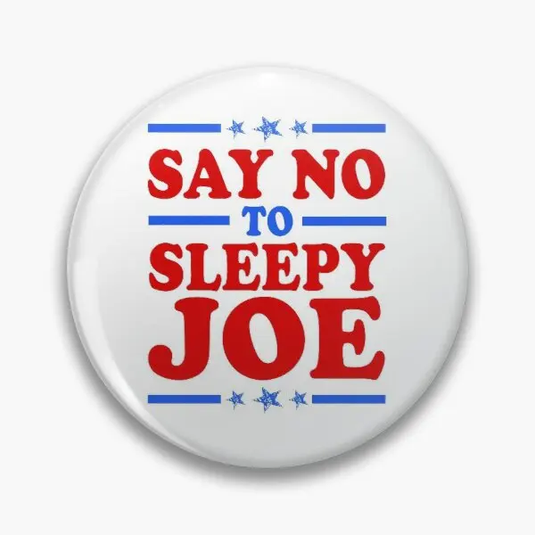 

Say No To Sleepy Joe Election 2020 Customizable Soft Button Pin Cartoon Hat Jewelry Lapel Pin Clothes Cute Brooch Collar