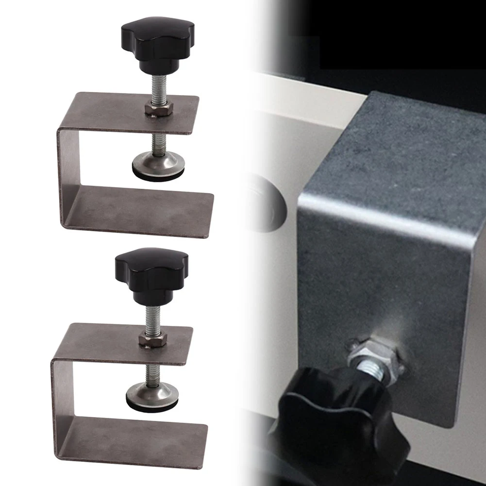 

2pcs Stable Durable Smooth Drawer Front Installation Clamp Stainless Steel Home Improvement Adjustable Thickened Jig Accessories