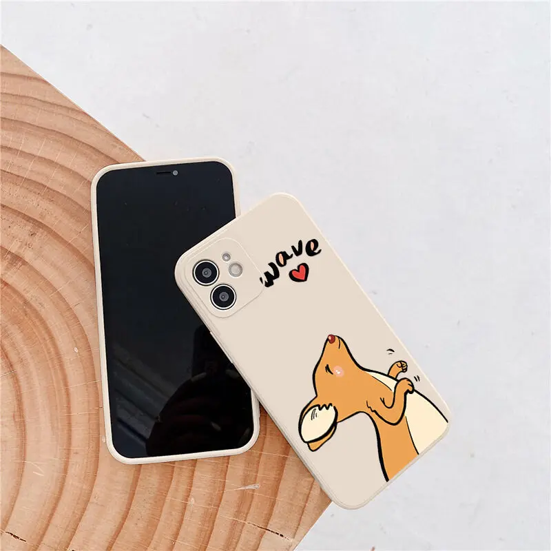 

NOHON Soft Phone Case For OPPO RENO 2 2F 3 4 Pro 5 PLUS 6 6Z ACE Z FIND X2 X3 Lovely kangaroo Anti-Drop Quality Back Cover