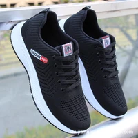 spring and autumn flying sneakers lightweight casual breathable versatile fashion low top soft sole mens running shoes